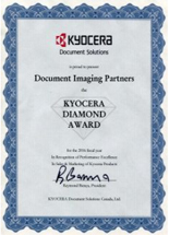 Kyocera Diamond Award
